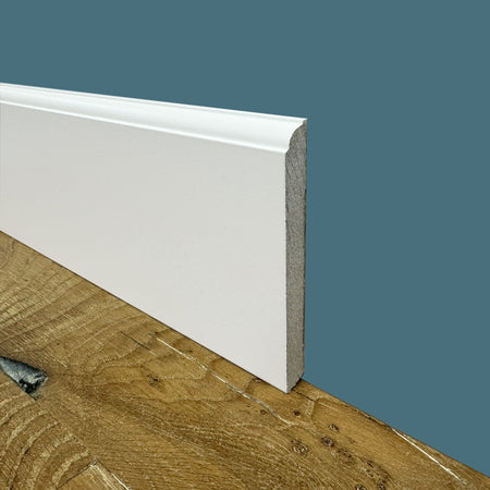 BATTISCOPA ZOCCOLINO FIRENZE in FIBRA DI LEGNO COMPATTA 120X12 BIANCO - Eternal Parquet