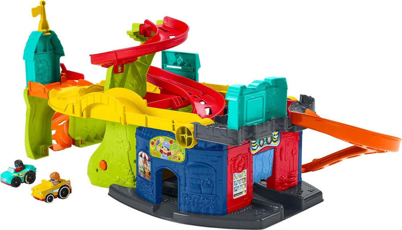 Fisher-Price-Playset-Little-People-Città-Trasformabile-2in1-con-2-Veicoli-Inclusi