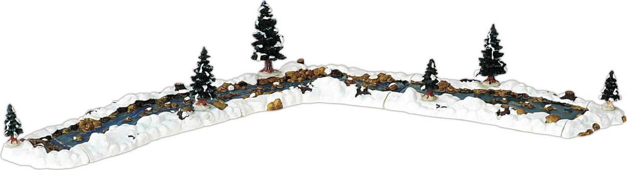 Fiume con alberi e neve in Poliresina, set da 11 pezzi  da 9,6 x 57 x 21 cm Casa e cucina/Decorazioni per interni/Addobbi e decorazioni per ricorrenze/Decorazioni natalizie/Oggettistica MagiediNatale.it - Altamura, Commerciovirtuoso.it