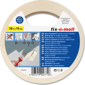 FIX-0-MOLL---50mt-x-19mm---NASTRO-CARTA-CRESPATO-PER-MASCHERATURA---PER-BORDI-RETTILINEI-E-PULITI