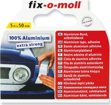 FIX-0-MOLL---5mt-x-50mm---NASTRO-ADESIVO-SIGILLANTE-IN-ALLUMINIO-PER-RIPARAZIONI---COLORE-ARGENTO