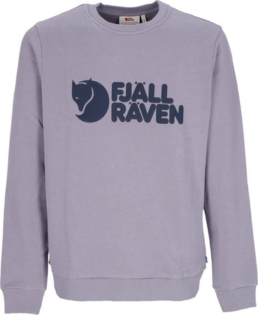 FJALLRAVEN-Felpa-Girocollo-Uomo-Logo-Sweater-Flint-Grey-da-uomo