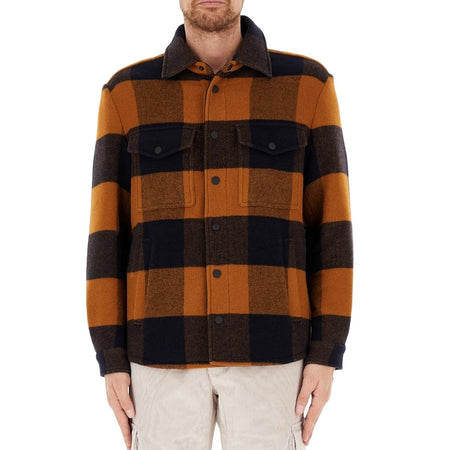 DONDUP giacche uomo dondup - overshirt - multicolore da uomo