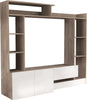FLORIANO---parete-attrezzata-soggiorno-180x28/40x165-h-Bianco-Milani-Home