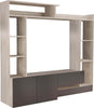 FLORIANO---parete-attrezzata-soggiorno-180x28/40x165-h-Marrone-chiaro-Milani-Home