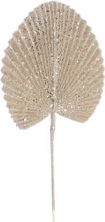 Foglia decorativa ramo per albero di natale color champagne h 52 cm Casa e cucina/Decorazioni per interni/Addobbi e decorazioni per ricorrenze/Decorazioni natalizie/Ghirlande e corone MagiediNatale.it - Altamura, Commerciovirtuoso.it