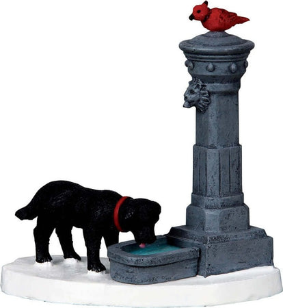Fontana d'acqua, edificio per villaggio di Natale in poliresina Casa e cucina/Decorazioni per interni/Addobbi e decorazioni per ricorrenze/Decorazioni natalizie/Oggettistica MagiediNatale.it - Altamura, Commerciovirtuoso.it