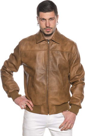 Fonzie---Bomber-Uomo-Cuoio-in-vera-pelle