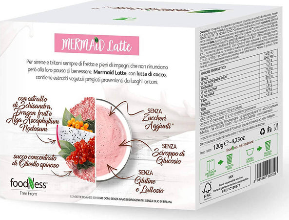 Foodness 60pz - Capsula Mermaid Latte Compatibile Dolce Gusto Senza Glutine E Lattosio Con Derivati Di Dragon Fruit E Succo Di Olivello Spinoso Capsule Dolce Gusto Mermaid latte free Non solo alimenti - Albano Laziale, Commerciovirtuoso.it