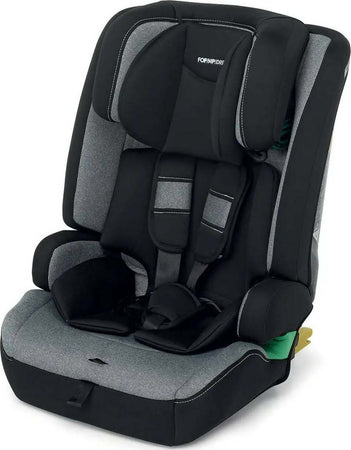 Foppapedretti-Seggiolino-Auto-Street-I-Size-Seggiolino-Auto-Per-Bambini-da-76-a-150cm,-Da-15-Mesi-A-12-Anni-Circa,-colore-Carbon,-Silver