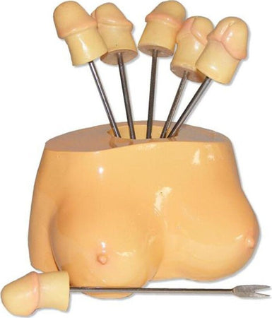 Forchettine Aperitivo Pisellino + Base idea regalo per addio Al Nubilato Salute e cura della persona/Erotismo e contraccezione/Sex toys/Gadget per addio al nubilato e al celibato Kondorama - Martinsicuro, Commerciovirtuoso.it
