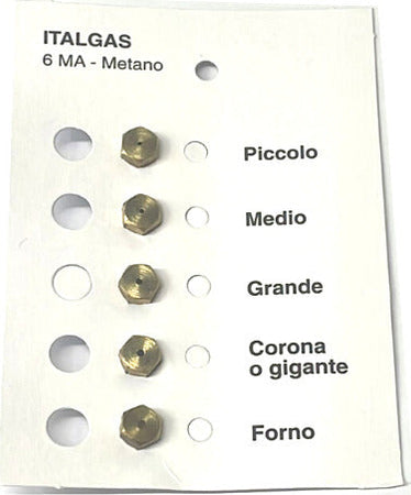 FORNELLO UGELLI INIETTORI CUCINA 4 FUOCHI + FORNO GAS METANO FILETTO 6 MA Casa e cucina/Utensili da cucina/Bruciatori da cucina Rossi Ricambi - Venetico Marina, Commerciovirtuoso.it