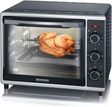 Forno Elettrico 30L girarrosto pizza 230 gradi Fornetto SEVERIN TO 2056 - Nero
