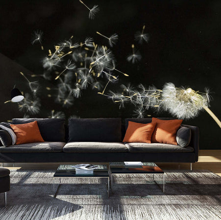 Fotomurale-Semi-di-un-soffione-trasportati-dal-vento...