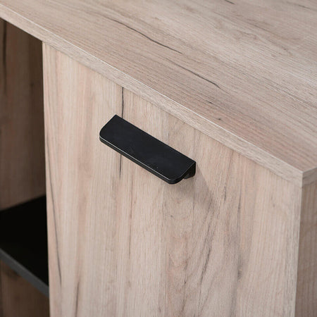 FRANCIE---madia-quattro-cassetti-un-anta-moderna-minimal-in-legno-cm-137,5-x-40-x-90,5-h-Rovere-grigio-Milani-Home