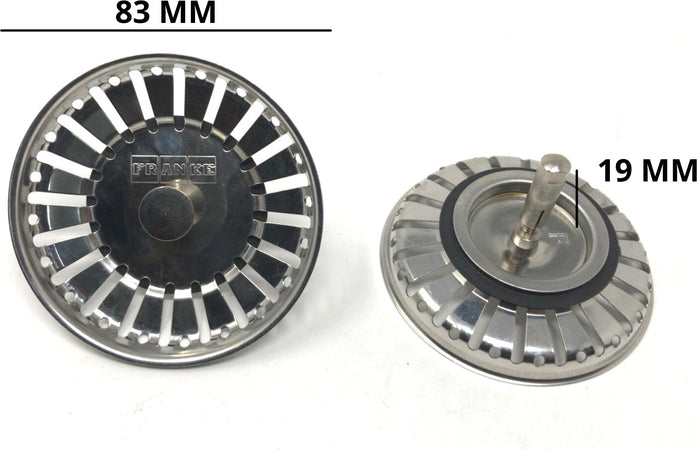 FRANKE TAPPO FILTRO LAVELLO -ORIGINALE- 1920213 diametro 83 mm - 133.0075.297 Casa e cucina/Aspirapolvere e pulizia di pavimenti e finestre/Accessori per aspirapolvere/Filtri/Filtri per aspirapolvere verticale Rossi Ricambi - Venetico Marina, Commerciovirtuoso.it