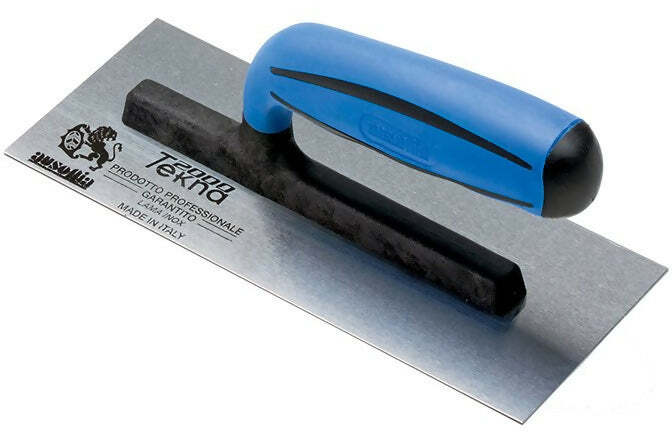 Frattazzo Frattone Professionale Made In Italy Per Stucco Con Lama In Acciaio Inox 20X8 Cm Ausonia - 42651