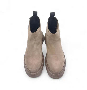 Frau donna beatles in pelle scamosciata