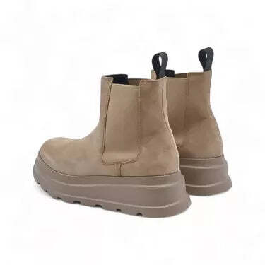 Frau donna beatles in pelle scamosciata