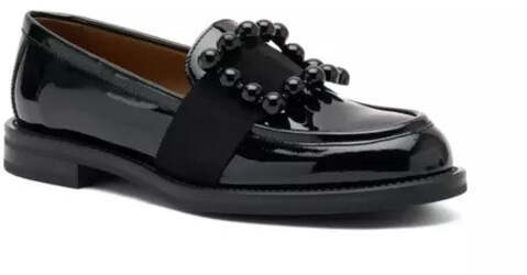 Frau donna mocassini in vernice lucida con accessorio