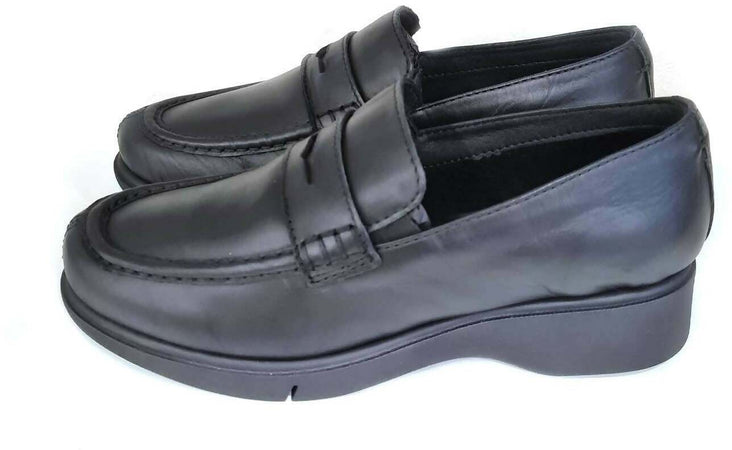 Frau Donna Mocassino In Morbida Pelle Nera Mocassino Casual Con Suola 3 Cm Collezione Aut-inv 2022/23