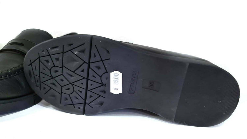 Frau Donna Mocassino In Morbida Pelle Nera Mocassino Casual Con Suola 3 Cm Collezione Aut-inv 2022/23