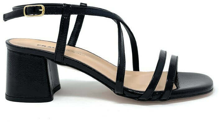 Frau Donna Sandali Donna in Pelle Tacco 5 Cm Con Fascette Nuova Collezione