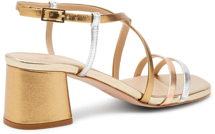 Frau Donna Sandali Donna in Pelle Tacco 5 Cm Con Fascette Nuova Collezione