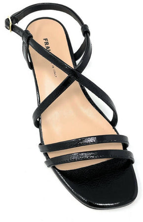 Frau Donna Sandali Donna in Pelle Tacco 5 Cm Con Fascette Nuova Collezione