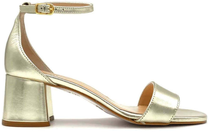 Frau Donna Sandalo Con Tacco 5 Cm in Pelle Nuova Collezione