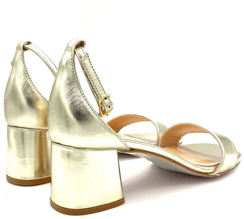 Frau Donna Sandalo Con Tacco 5 Cm in Pelle Nuova Collezione