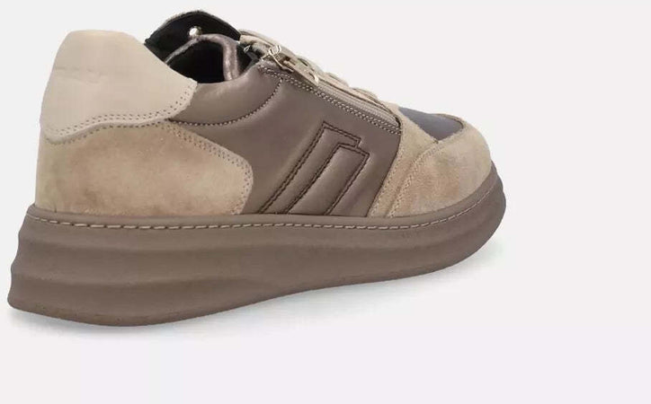 Frau donna sneakers con inserti in pelle scamosciata