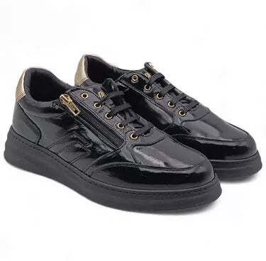 Frau donna sneakers in pelle liucida