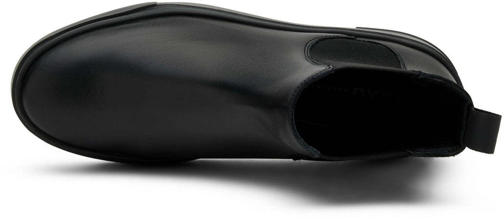 Frau Donna Stivaletti Beatles In Pelle / Camoscio Stivaletto Nuova Collezione Suola Platform 4.5cm Made In Italy.