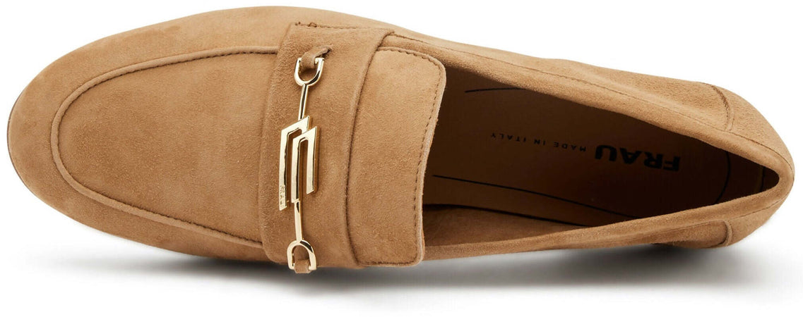 Frau Mocassini Donna in Camoscio Beige Mocassino Classico 95B3