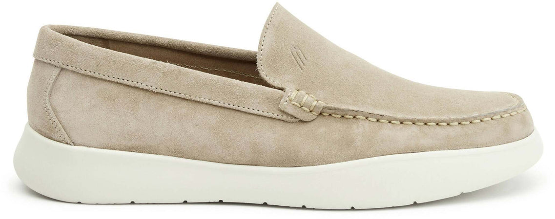 Frau Mocassino Uomo Slip-On Camoscio Suola in Gomma Mocassini Sfoderati Casual Scamosciati Tinta Unita Sottopiede in Pelle