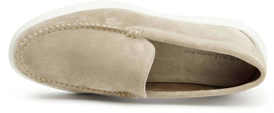 Frau Mocassino Uomo Slip-On Camoscio Suola in Gomma Mocassini Sfoderati Casual Scamosciati Tinta Unita Sottopiede in Pelle