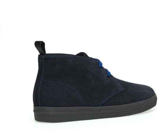 Frau Polacchino Uomo in Pelle Scamosciata Blu Polacchino Casual a 2 Fori Con Lacci Blu Collezione Aut/ Inv 2022/2023