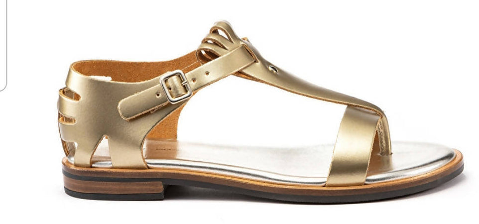 Frau Sandali Infradito Donna Platino Made in Italy Pelle Sandalo Estivo