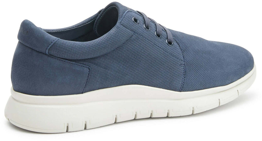 Frau Scarpe Uomo Sneakers Punzonata Blu Con Lacci Nuova Collezione