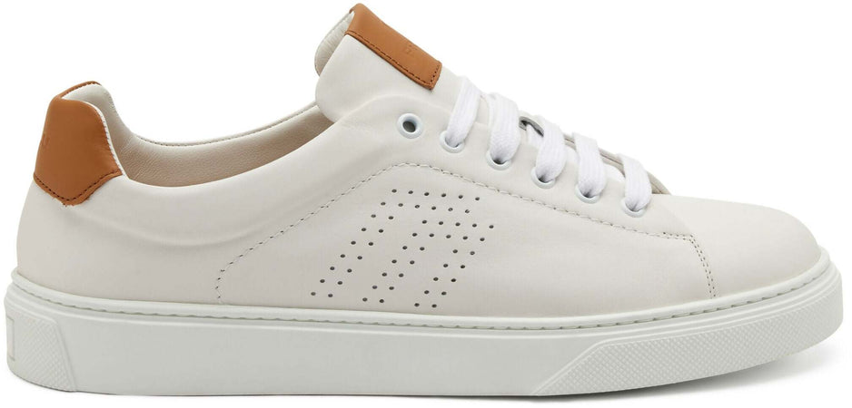 Frau Sneakers Uomo Bianche 28 M3 in Pelle Lacci Suola in Gomma