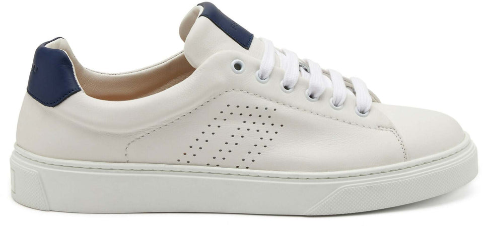 Frau Sneakers Uomo Bianche 28 M3 in Pelle Lacci Suola in Gomma