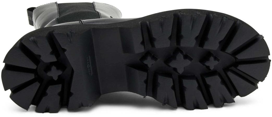 Frau Stivaletti Beatles Alti Donna In Pelle / Camoscio Maxi Suola Combact Stvaletto Plateau 5 Cm Elastico Bilaterale