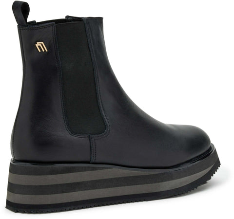 Frau Stivaletti Beatles Donna In Pelle / Camoscio Stivaletto Basso Suola Platform 5.5cm Nuova Collezione