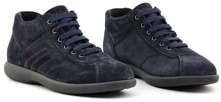 Frau Uomo Sneakers Alta in Pelle Scamosciata Nuova Collezione Scarpe Sportive Made in Italy