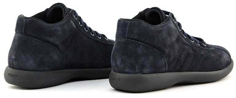 Frau Uomo Sneakers Alta in Pelle Scamosciata Nuova Collezione Scarpe Sportive Made in Italy