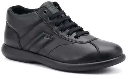 Frau uomo sneakers casual alta in pelle