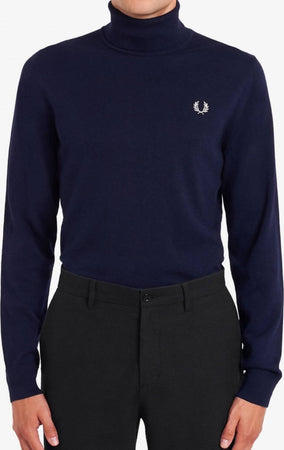 Fred Perry Pullover Uomo Collo Alto Dolcevita Maniche Lunghe Maglia Lupetto Regular Fit Invernale Logo Ricamato Maglione Moda/Uomo/Abbigliamento/Maglioni e cardigan/Maglioni Euforia - Bronte, Commerciovirtuoso.it