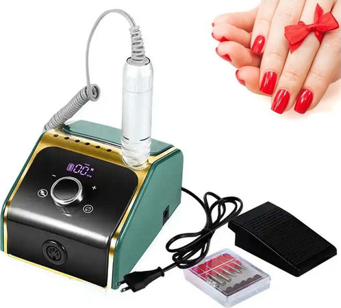 Fresa-Elettrica-per-Unghie-Lima-Professionale-Manicure-Pedicure-6-Accessori-50-W
