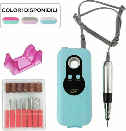 FRESA Elettrica PORTATILE Per Manicure e Pedicure Trapano UNGHIE NAIL ART SML M6 Bellezza/Manicure e pedicure/Strumenti e accessori/Frese per unghie Zencoccostore - Formia, Commerciovirtuoso.it